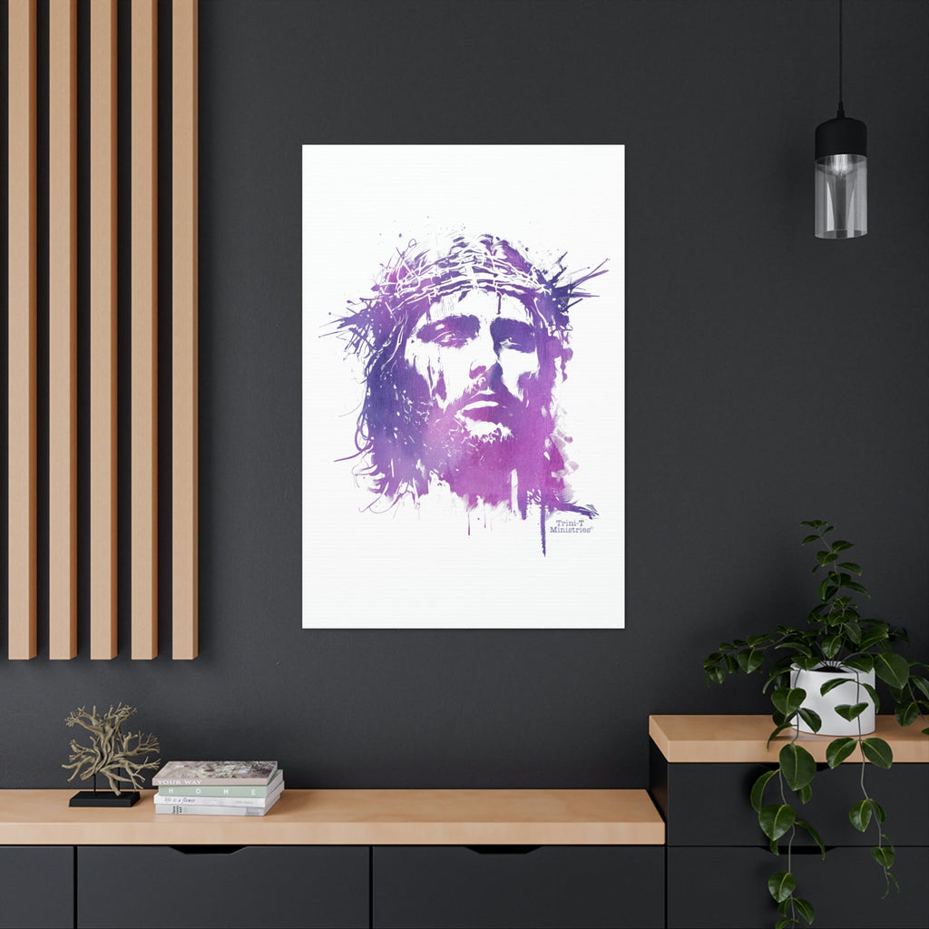 Jesus Crown of Thorns - Canvas -  32″ x 48″ / Premium Gallery Wraps (1.25″), 5″ x 7″ / Premium Gallery Wraps (1.25″), 18″ x 24″ / Premium Gallery Wraps (1.25″) -  Trini-T Ministries