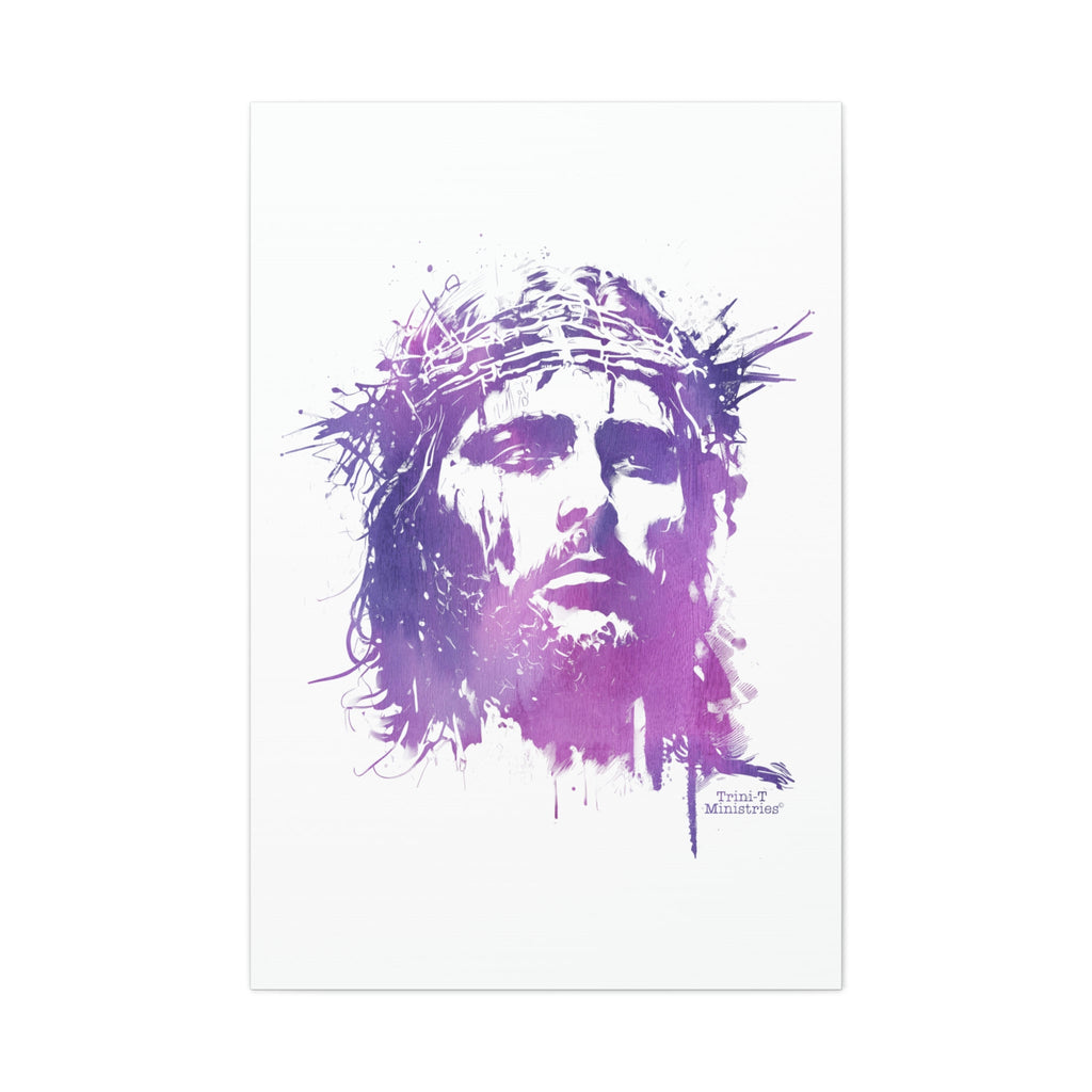 Jesus Crown of Thorns - Canvas -  32″ x 48″ / Premium Gallery Wraps (1.25″), 5″ x 7″ / Premium Gallery Wraps (1.25″), 18″ x 24″ / Premium Gallery Wraps (1.25″) -  Trini-T Ministries