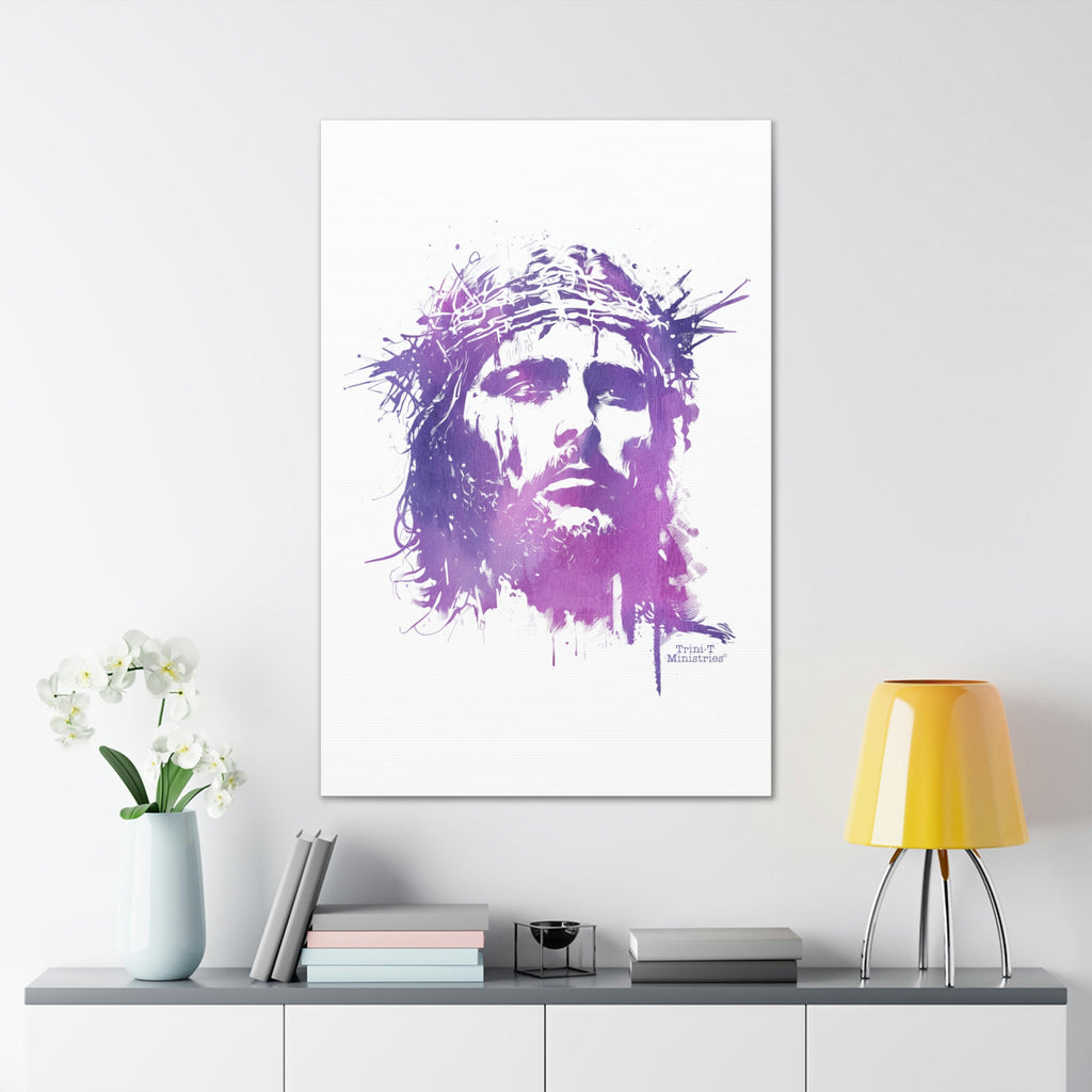 Jesus Crown of Thorns - Canvas -  32″ x 48″ / Premium Gallery Wraps (1.25″), 5″ x 7″ / Premium Gallery Wraps (1.25″), 18″ x 24″ / Premium Gallery Wraps (1.25″) -  Trini-T Ministries