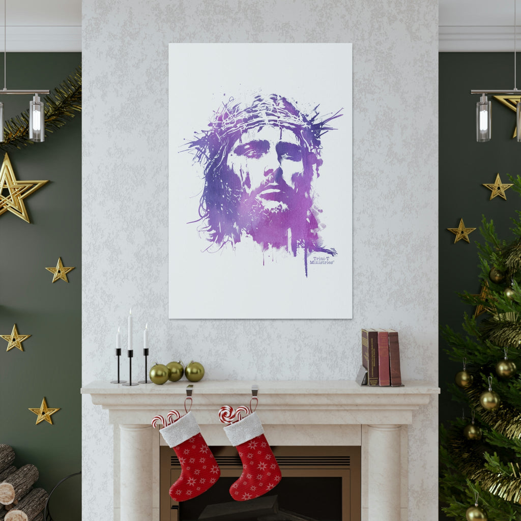 Jesus Crown of Thorns - Canvas -  32″ x 48″ / Premium Gallery Wraps (1.25″), 5″ x 7″ / Premium Gallery Wraps (1.25″), 18″ x 24″ / Premium Gallery Wraps (1.25″) -  Trini-T Ministries