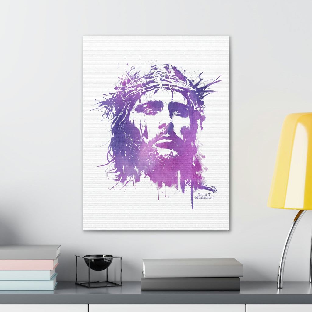 Jesus Crown of Thorns - Canvas -  32″ x 48″ / Premium Gallery Wraps (1.25″), 5″ x 7″ / Premium Gallery Wraps (1.25″), 18″ x 24″ / Premium Gallery Wraps (1.25″) -  Trini-T Ministries