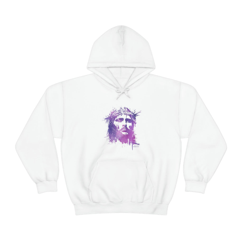 Jesus Crown of Thorns - Hoodie -  White / S, White / M, White / L, White / XL, White / 2XL, White / 3XL, White / 4XL, White / 5XL, Light Blue / S, Light Blue / M -  Trini-T Ministries