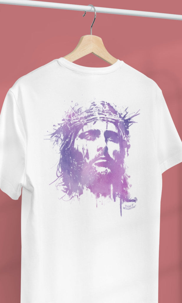 Jesus Crown of Thorns - T -  White / S, White / M, White / L, White / XL, White / 2XL, White / 3XL, Ice Grey / S, Natural / S, Ice Grey / M, Natural / M -  Trini-T Ministries