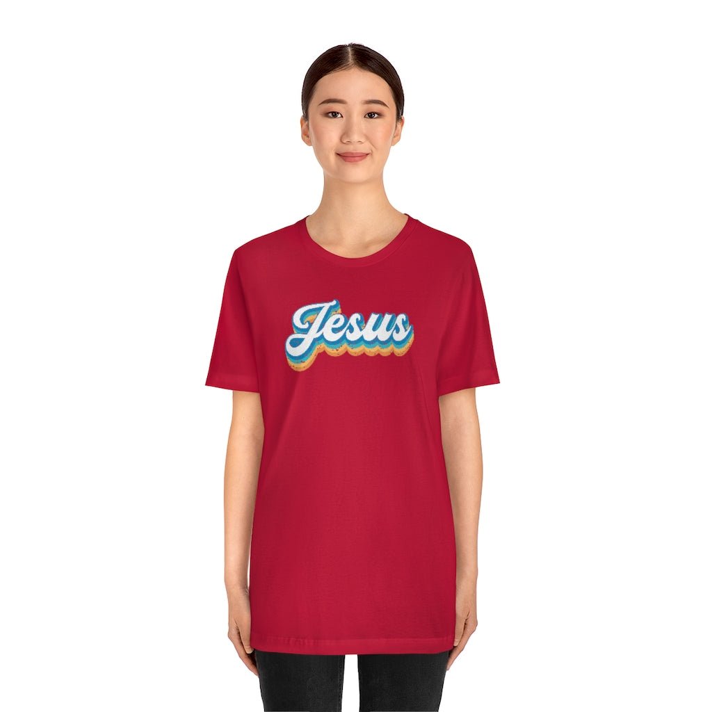 Jesus - Men's T -  Red / S, Red / M, Red / L, Red / XL, Red / 2XL, Red / 3XL, Black / S, Navy / S, Pink / S, White / S -  Trini-T Ministries