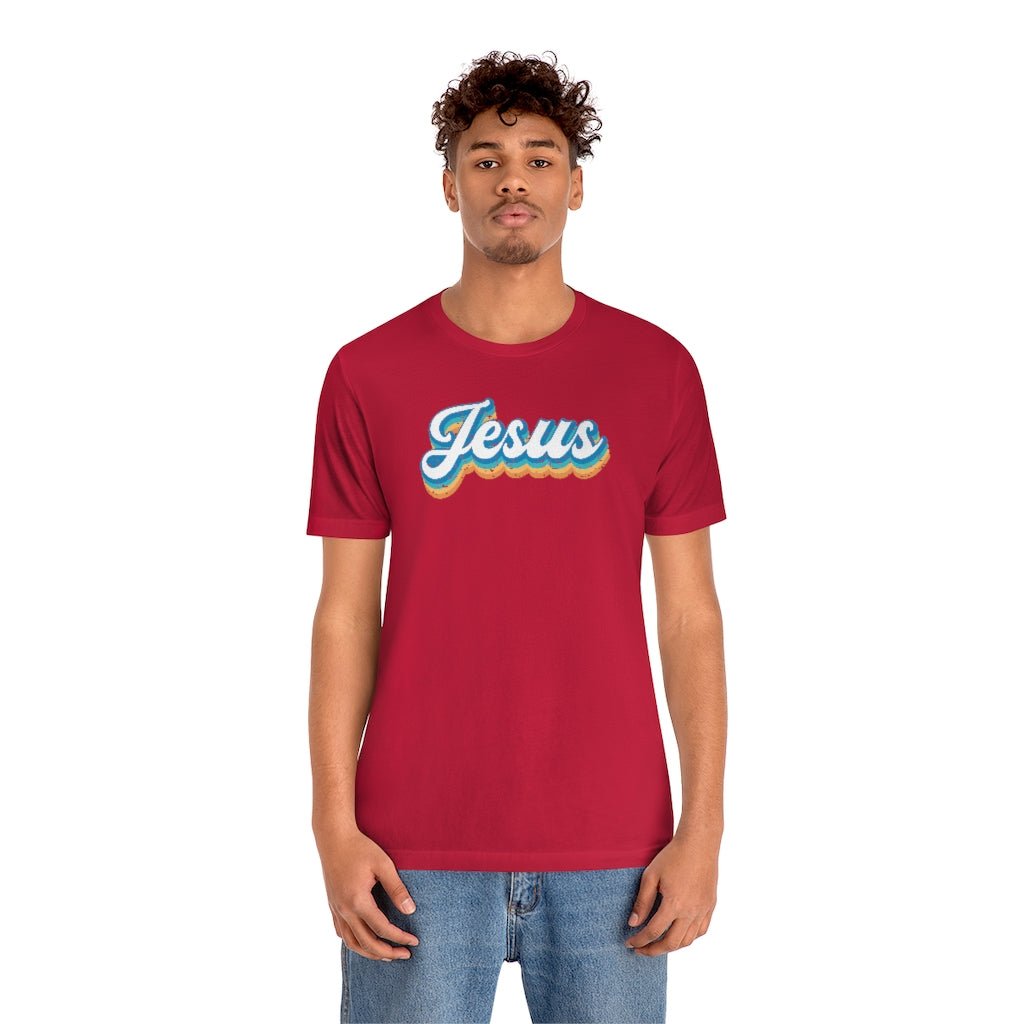 Jesus - Men's T -  Red / S, Red / M, Red / L, Red / XL, Red / 2XL, Red / 3XL, Black / S, Navy / S, Pink / S, White / S -  Trini-T Ministries