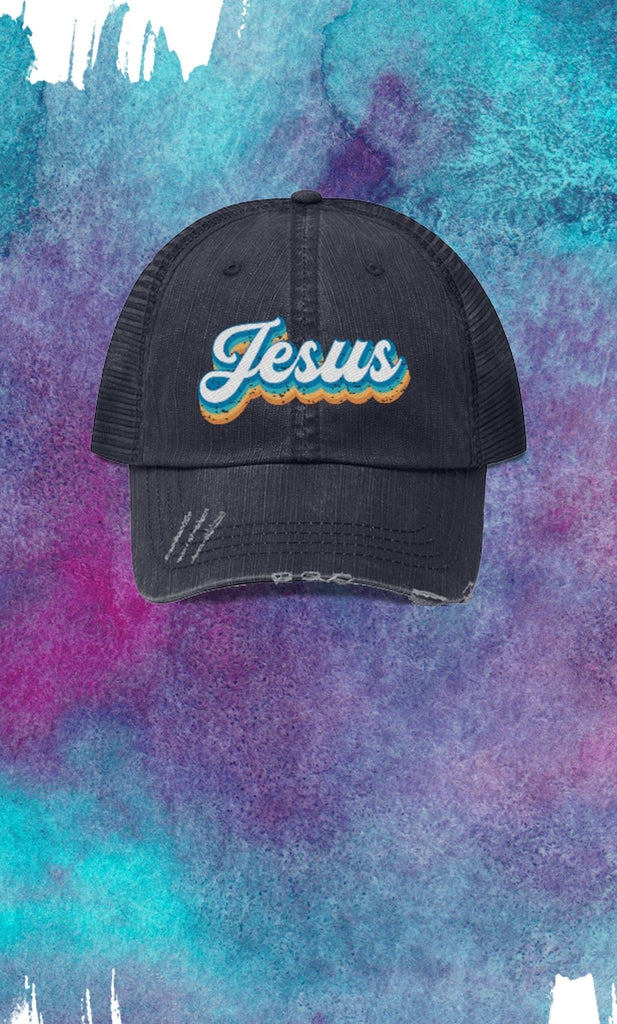 Jesus - Trucker Hat -  True Navy / One size, Black / One size -  Trini-T Ministries