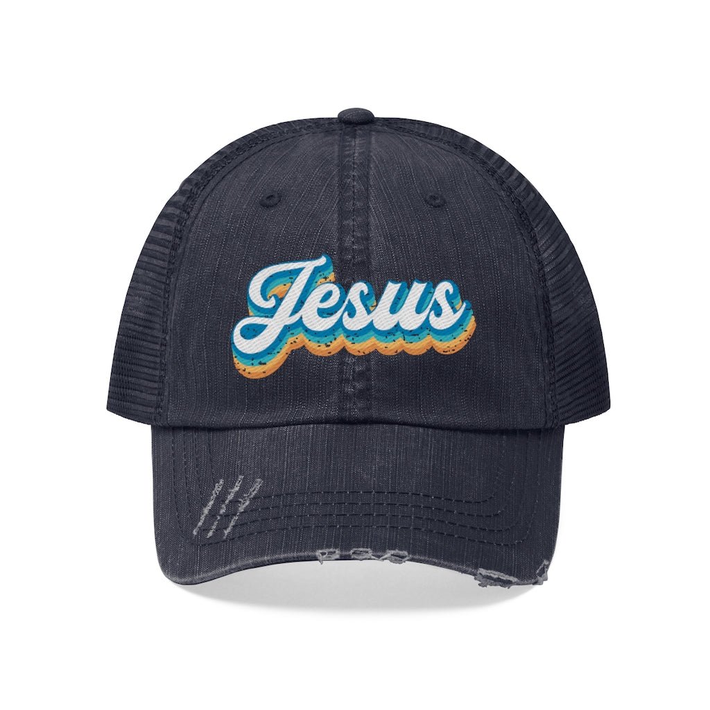 Jesus - Trucker Hat -  True Navy / One size, Black / One size -  Trini-T Ministries