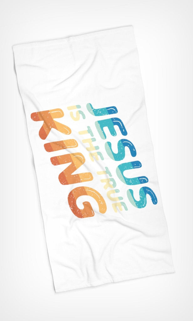 King Jesus - Beach Towel -  30" × 60" -  Trini-T Ministries