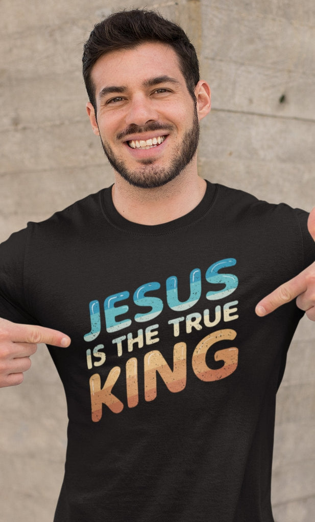 King Jesus - Men's T -  Black / S, Black / M, Black / L, Black / XL, Black / 2XL, Black / 3XL, Navy / S, Navy / M, Navy / L, Navy / XL -  Trini-T Ministries