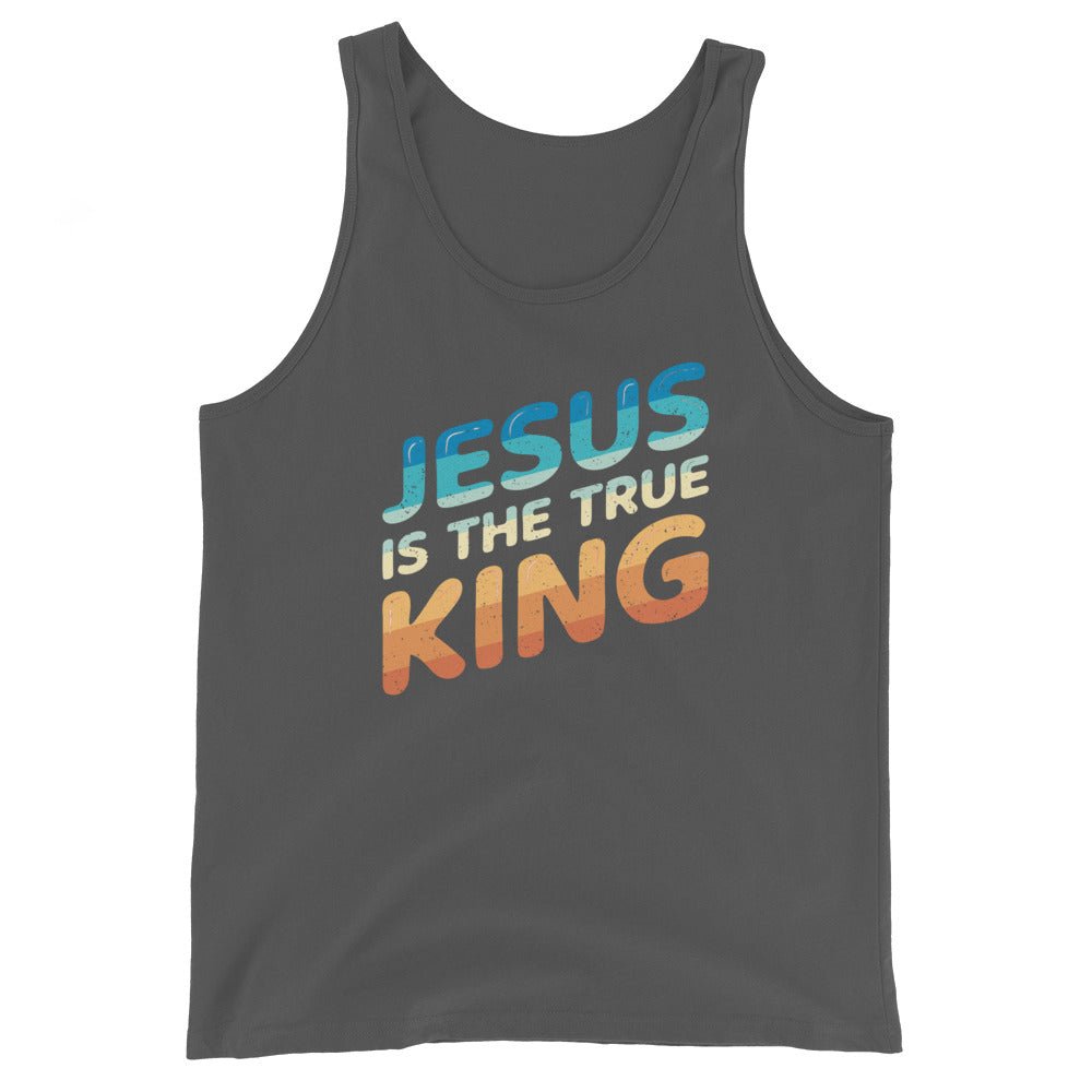 King Jesus - Men's Tank -  Black / XS, Black / S, Black / M, Black / L, Black / XL, Black / 2XL, Navy / XS, Navy / S, Navy / M, Navy / L -  Trini-T Ministries