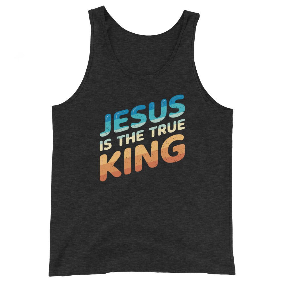 King Jesus - Men's Tank -  Black / XS, Black / S, Black / M, Black / L, Black / XL, Black / 2XL, Navy / XS, Navy / S, Navy / M, Navy / L -  Trini-T Ministries