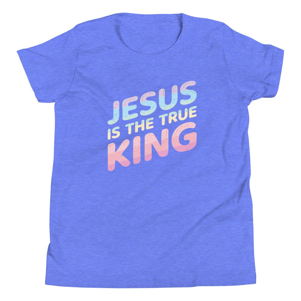 King Jesus - Pastel - Kid's T -  Black / S, Black / M, Black / L, Black / XL, Navy / S, Navy / M, Navy / L, Navy / XL, Red / S, Red / M -  Trini-T Ministries