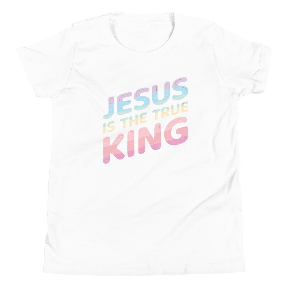 King Jesus - Pastel - Kid's T -  Black / S, Black / M, Black / L, Black / XL, Navy / S, Navy / M, Navy / L, Navy / XL, Red / S, Red / M -  Trini-T Ministries