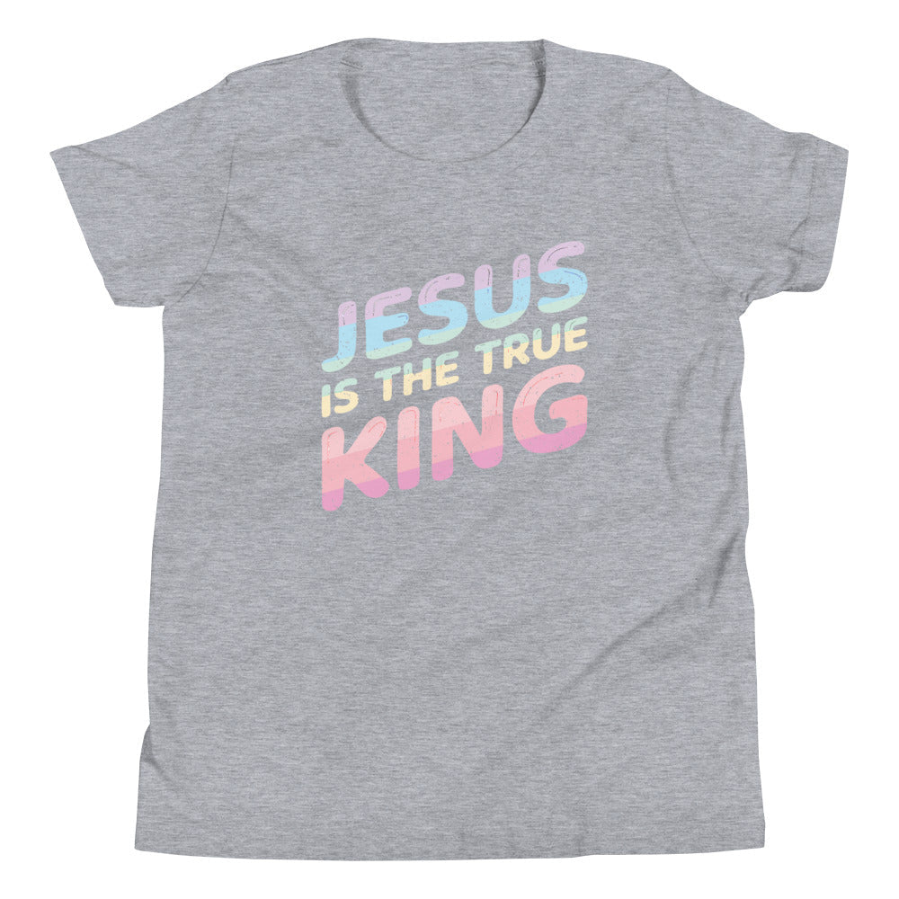 King Jesus - Pastel - Kid's T -  Black / S, Black / M, Black / L, Black / XL, Navy / S, Navy / M, Navy / L, Navy / XL, Red / S, Red / M -  Trini-T Ministries