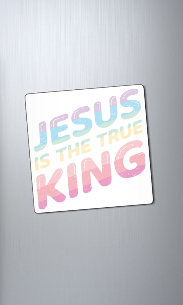 King Jesus - Pastel - Magnet -  3" × 3", 4" × 4", 6" × 6" -  Trini-T Ministries