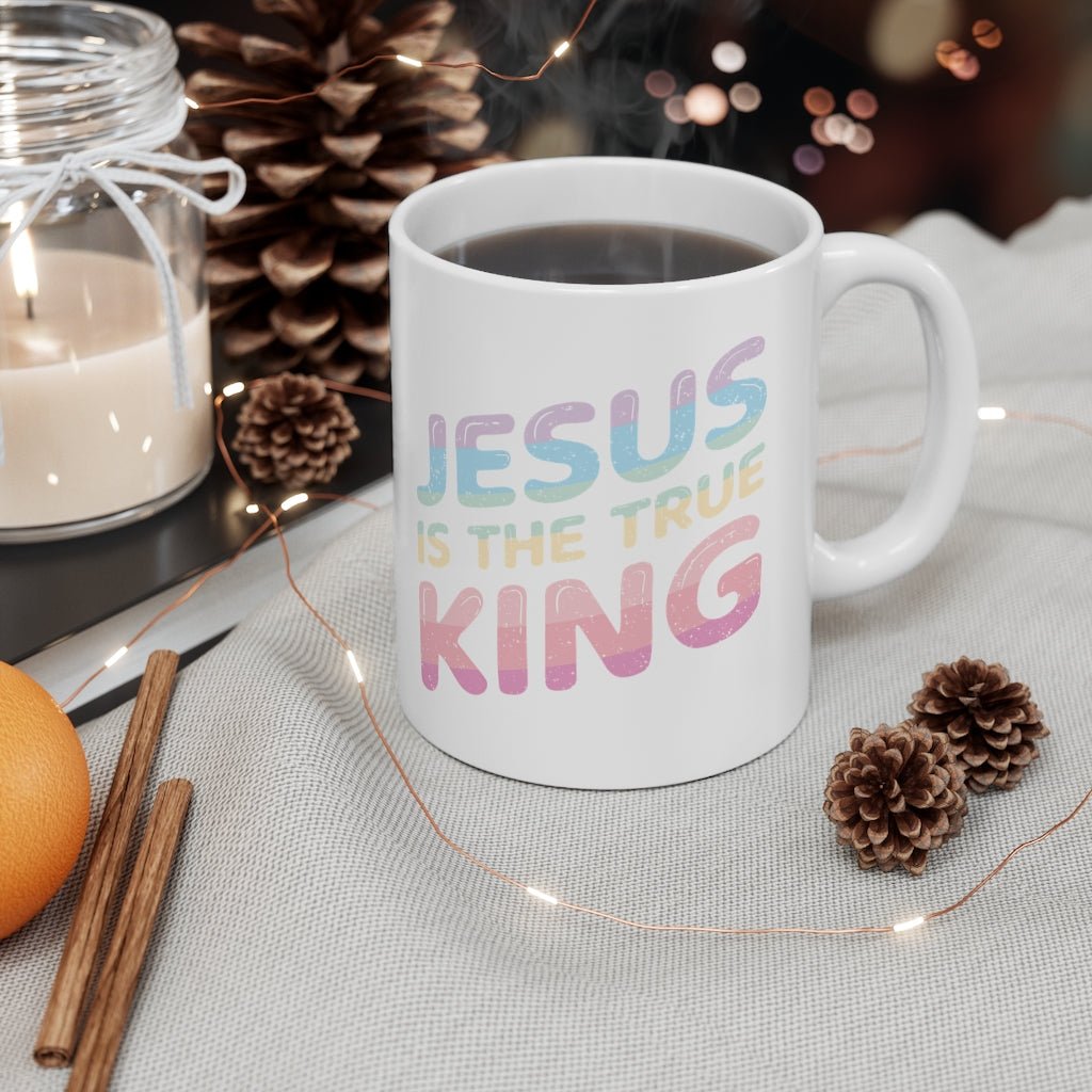 King Jesus - Pastel - Mug -  11oz -  Trini-T Ministries