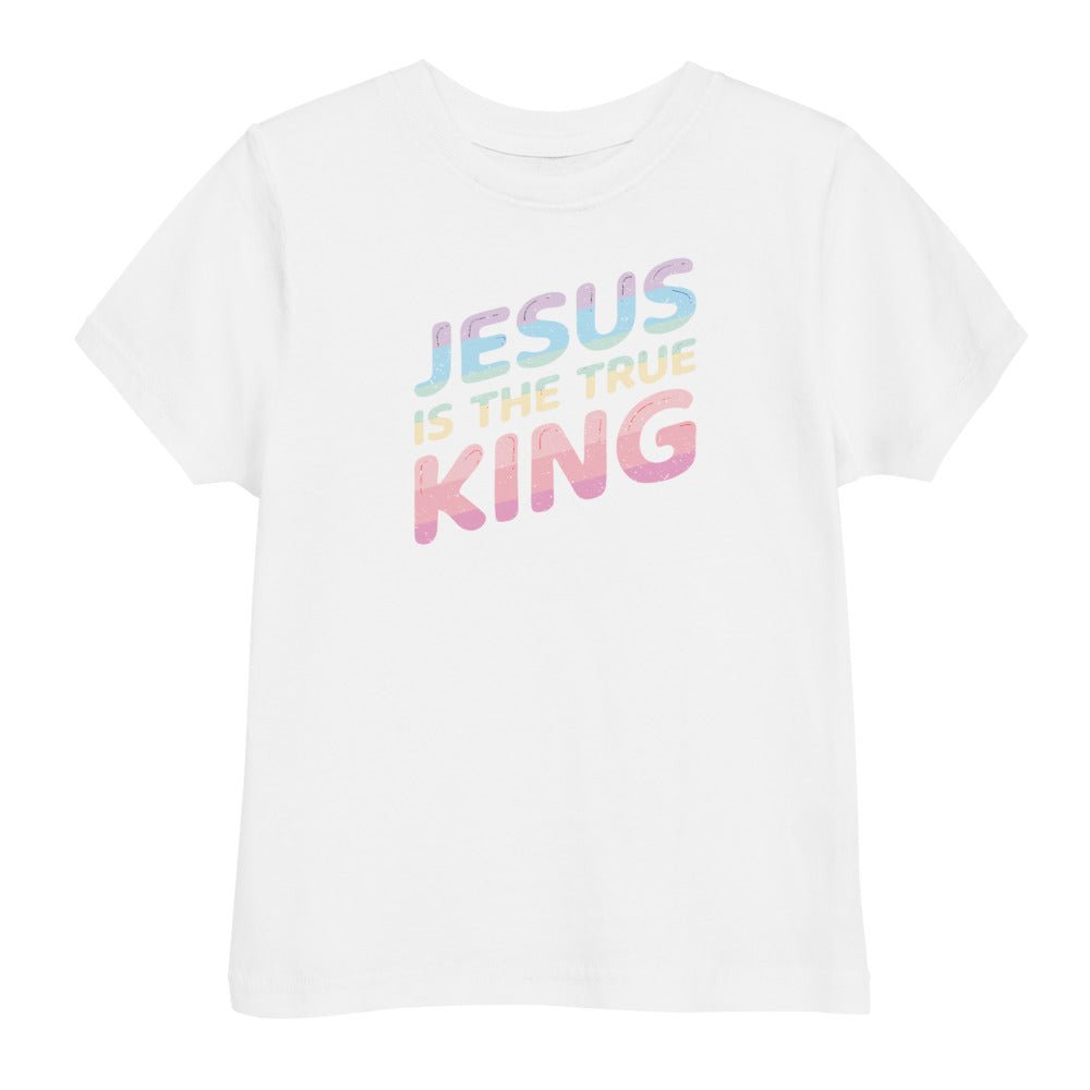 King Jesus - Pastel - Toddler's T -  Black / 2, Black / 3, Black / 4, Black / 5/6, Navy / 2, Navy / 3, Navy / 4, Navy / 5/6, Hot Pink / 2, Hot Pink / 3 -  Trini-T Ministries