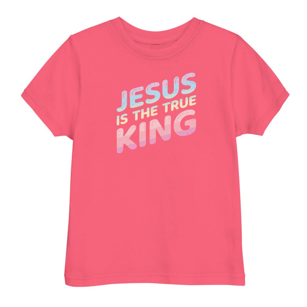 King Jesus - Pastel - Toddler's T -  Black / 2, Black / 3, Black / 4, Black / 5/6, Navy / 2, Navy / 3, Navy / 4, Navy / 5/6, Hot Pink / 2, Hot Pink / 3 -  Trini-T Ministries