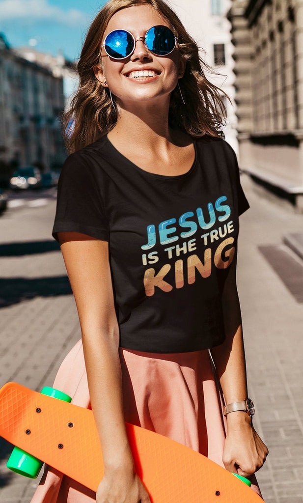 King Jesus - Women's T -  Black / S, Black / M, Black / L, Black / XL, Black / 2XL, Black / 3XL, Navy / S, Navy / M, Navy / L, Navy / XL -  Trini-T Ministries