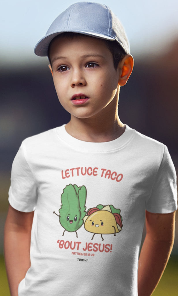 Lettuce Taco - Kid's T -  Heather Navy / L, Black / S, White / S, Kelly / S, Pink / S, True Royal / S, Heather Navy / S, Gold / S, Black / M, White / M -  Trini-T Ministries