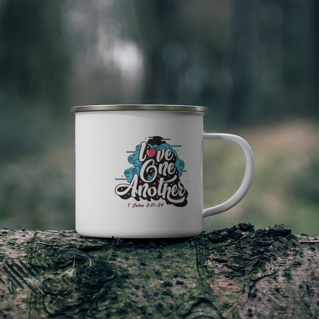 Love One Another - Camping Mug -  12oz -  Trini-T Ministries