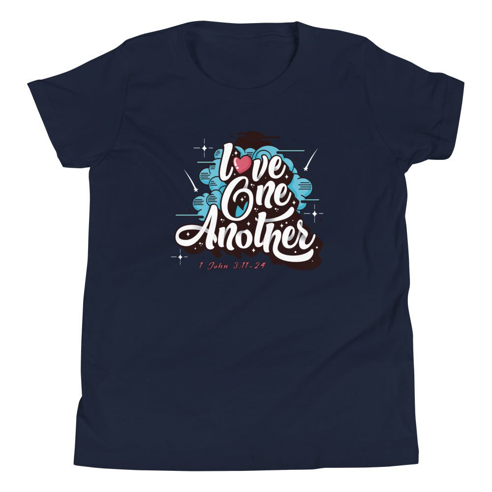 Love One Another - Kid’s T -  Black / S, Black / M, Black / L, Black / XL, Navy / S, Navy / M, Navy / L, Navy / XL, Red / S, Red / M -  Trini-T Ministries