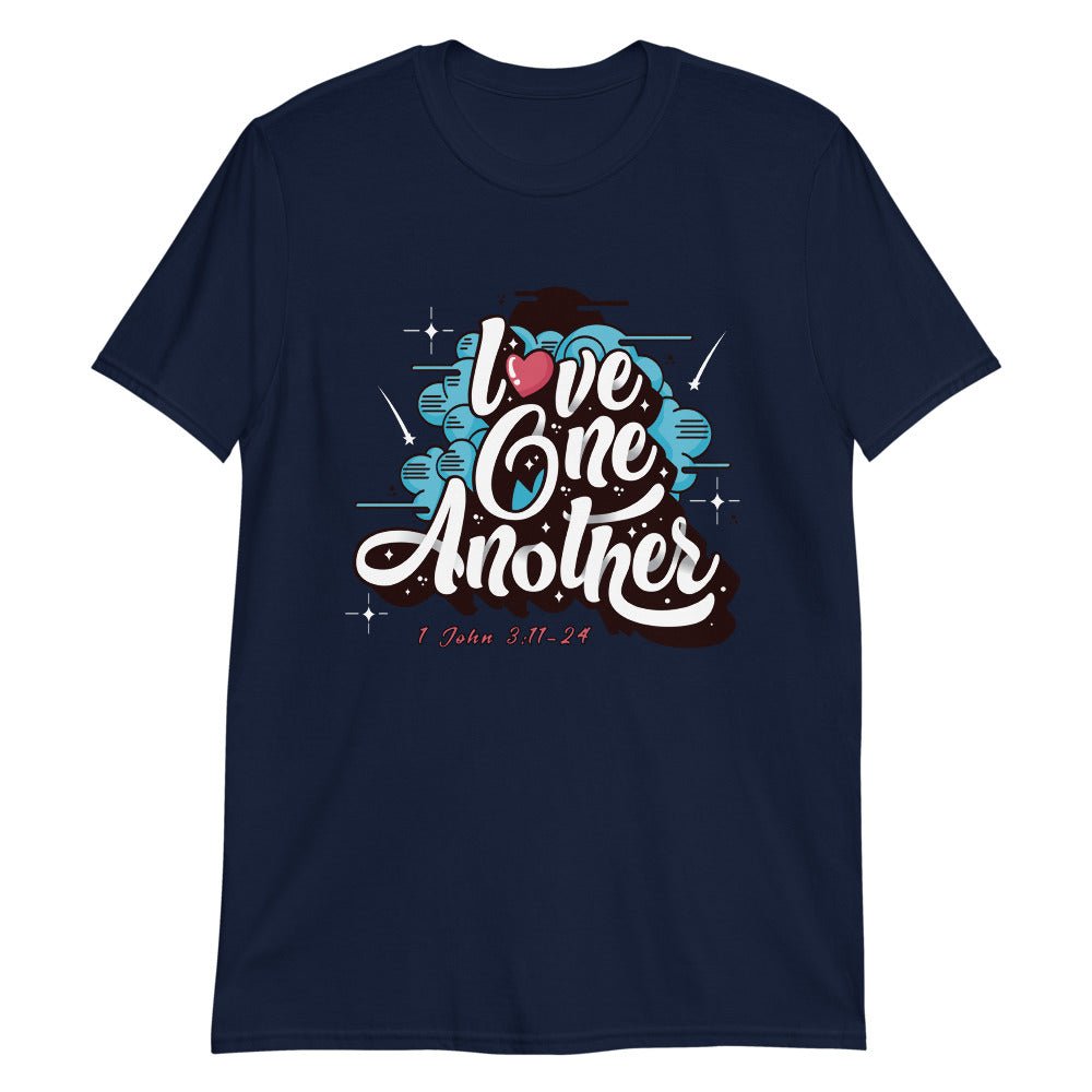 Love One Another - Men’s T -  Black / S, Black / M, Black / L, Black / XL, Black / 2XL, Black / 3XL, Navy / S, Navy / M, Navy / L, Navy / XL -  Trini-T Ministries