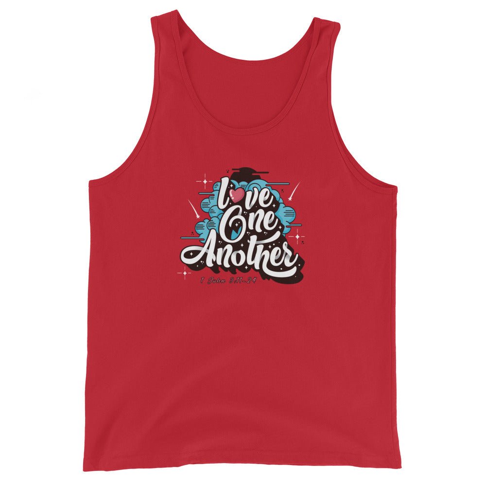 Love One Another - Men’s Tank -  Black / XS, Black / S, Black / M, Black / L, Black / XL, Black / 2XL, Navy / XS, Navy / S, Navy / M, Navy / L -  Trini-T Ministries