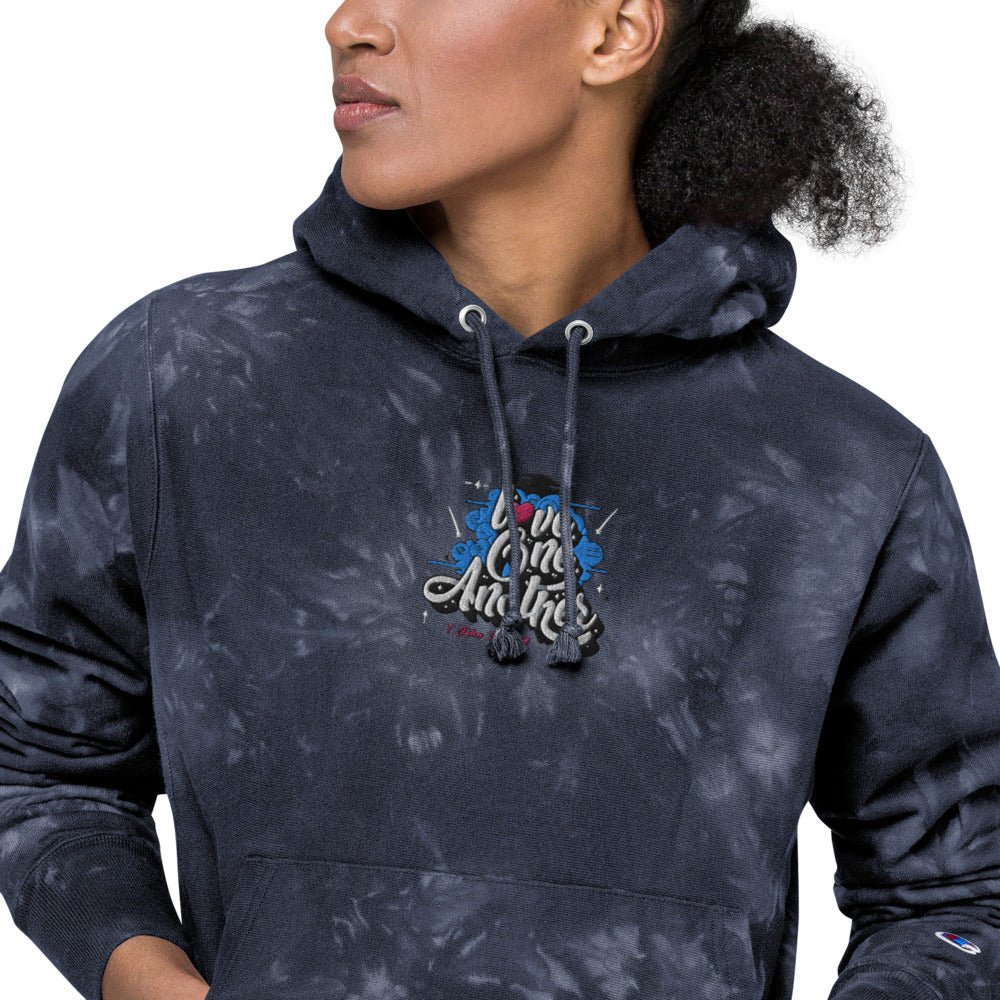 Love One Another - Women’s Champion Hoodie -  Black / S, Black / M, Black / L, Black / XL, Black / 2XL, Navy / S, Navy / M, Navy / L, Navy / XL, Navy / 2XL -  Trini-T Ministries