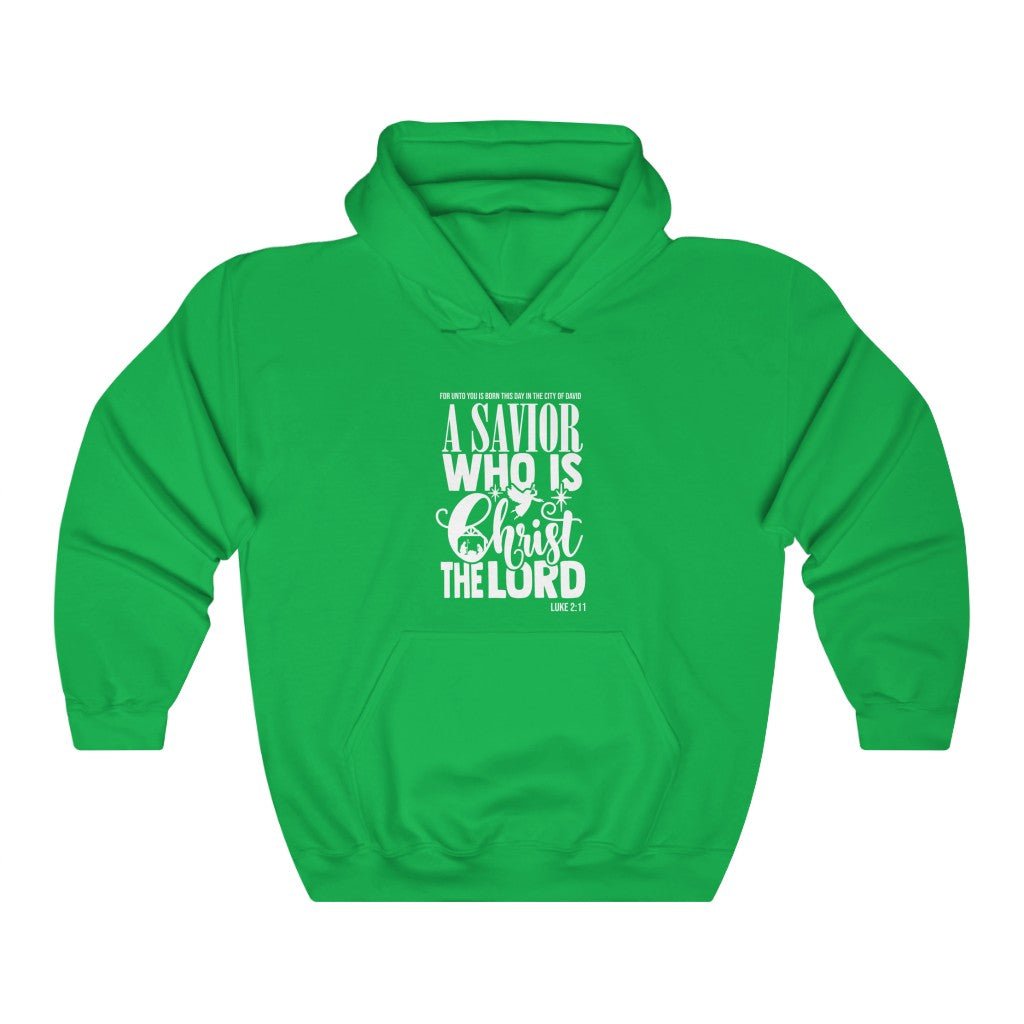 Luke 2:11 - Hoodie -  Navy / S, Navy / M, Navy / L, Navy / XL, Navy / 2XL, Navy / 3XL, Navy / 4XL, Navy / 5XL, Black / S, Irish Green / S -  Trini-T Ministries