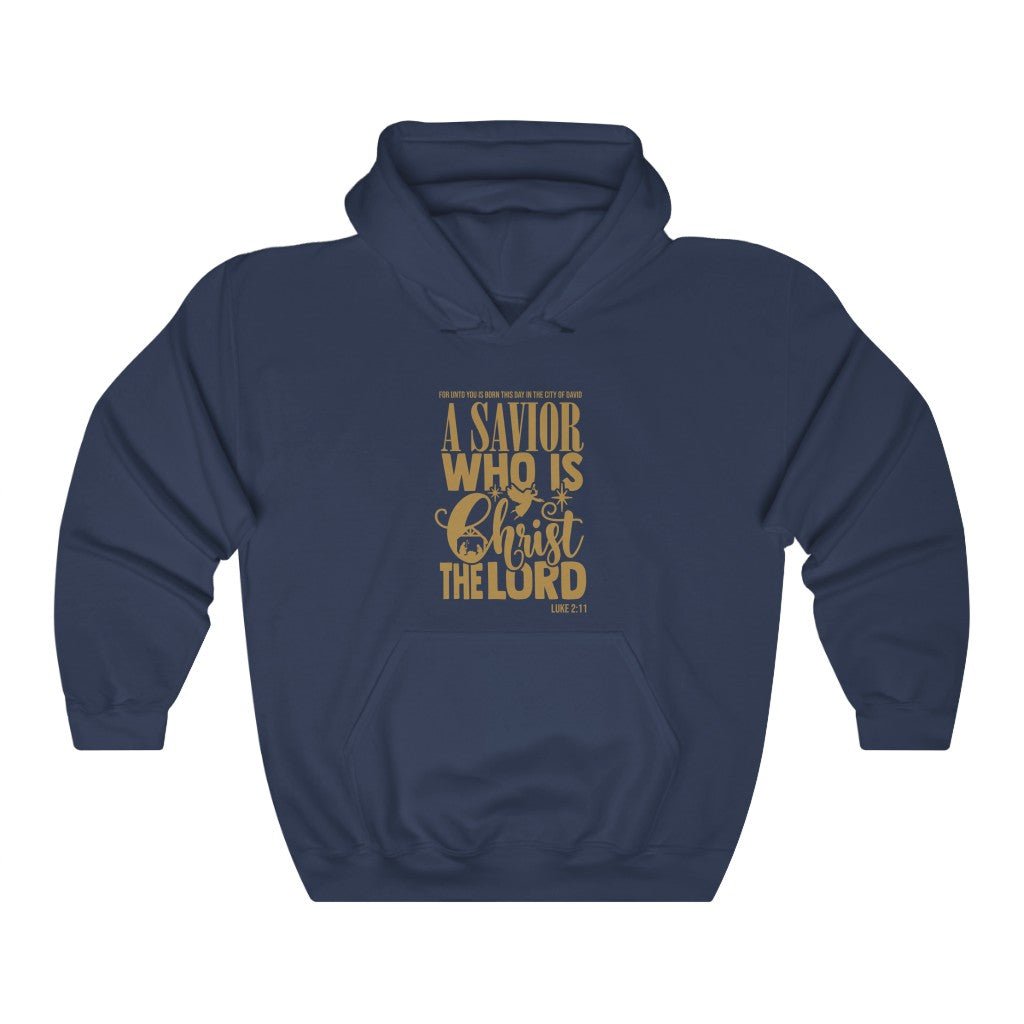 Luke 2:11 - Hoodie -  Navy / S, Navy / M, Navy / L, Navy / XL, Navy / 2XL, Navy / 3XL, Navy / 4XL, Navy / 5XL, Black / S, Irish Green / S -  Trini-T Ministries