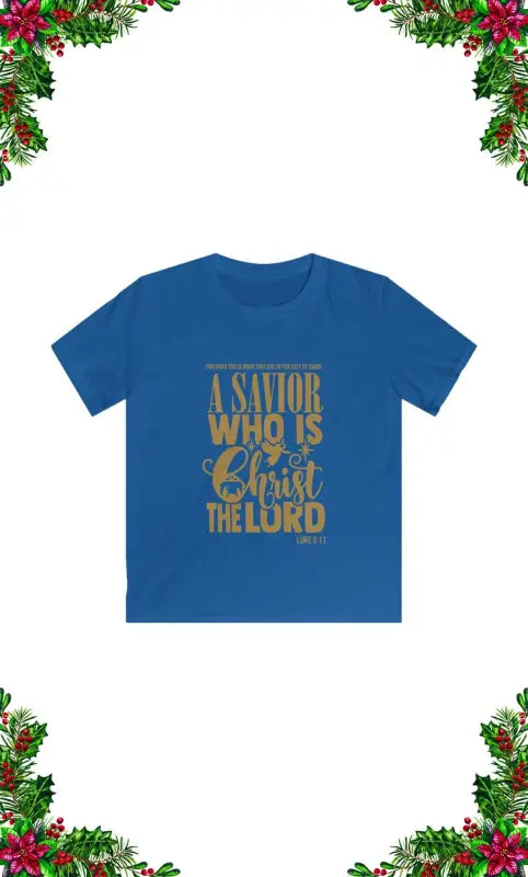 Luke 2:11 - Kid's T -  True Royal / S, True Royal / M, Black / S, White / S, Pink / S, Red / S, Navy / S, Ash / S, Black / M, White / M -  Trini-T Ministries