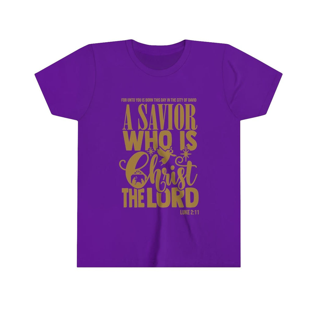 Luke 2:11 - Kid's T -  True Royal / S, True Royal / M, Black / S, White / S, Pink / S, Red / S, Navy / S, Ash / S, Black / M, White / M -  Trini-T Ministries