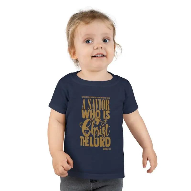 Luke 2:11 - Toddler's T -  White / 2T, Navy / 2T, Red / 2T, Navy / 3T, Red / 3T, White / 3T, Navy / 4T, Red / 4T, White / 4T, Navy / 5T -  Trini-T Ministries