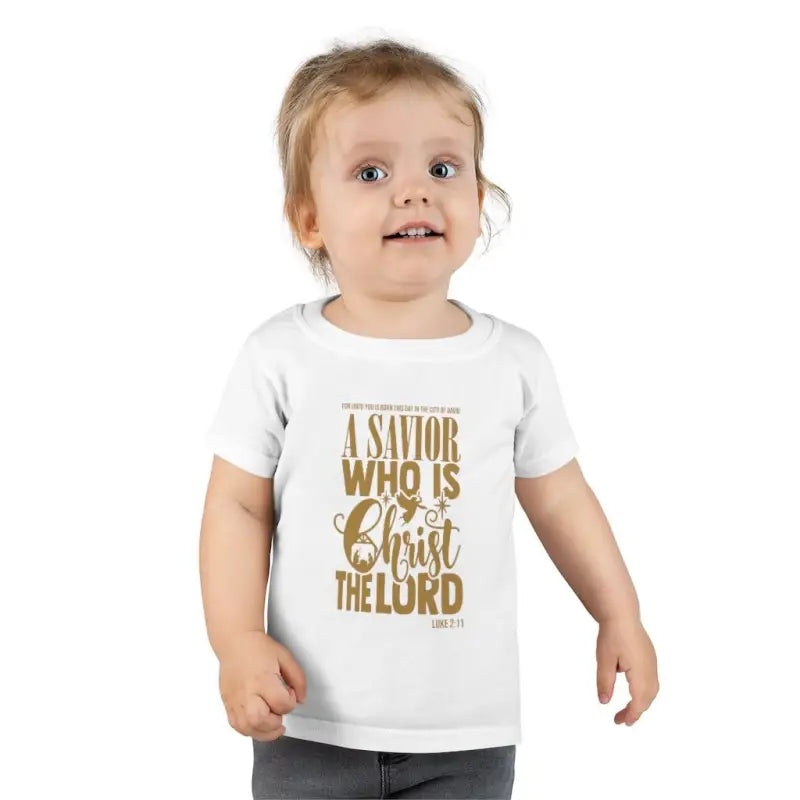 Luke 2:11 - Toddler's T -  White / 2T, Navy / 2T, Red / 2T, Navy / 3T, Red / 3T, White / 3T, Navy / 4T, Red / 4T, White / 4T, Navy / 5T -  Trini-T Ministries