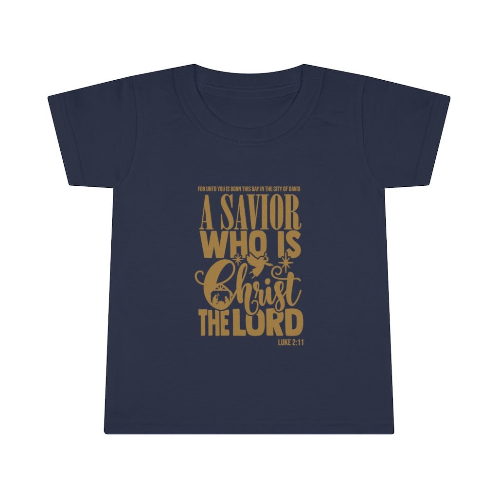 Luke 2:11 - Toddler's T -  White / 2T, Navy / 2T, Red / 2T, Navy / 3T, Red / 3T, White / 3T, Navy / 4T, Red / 4T, White / 4T, Navy / 5T -  Trini-T Ministries