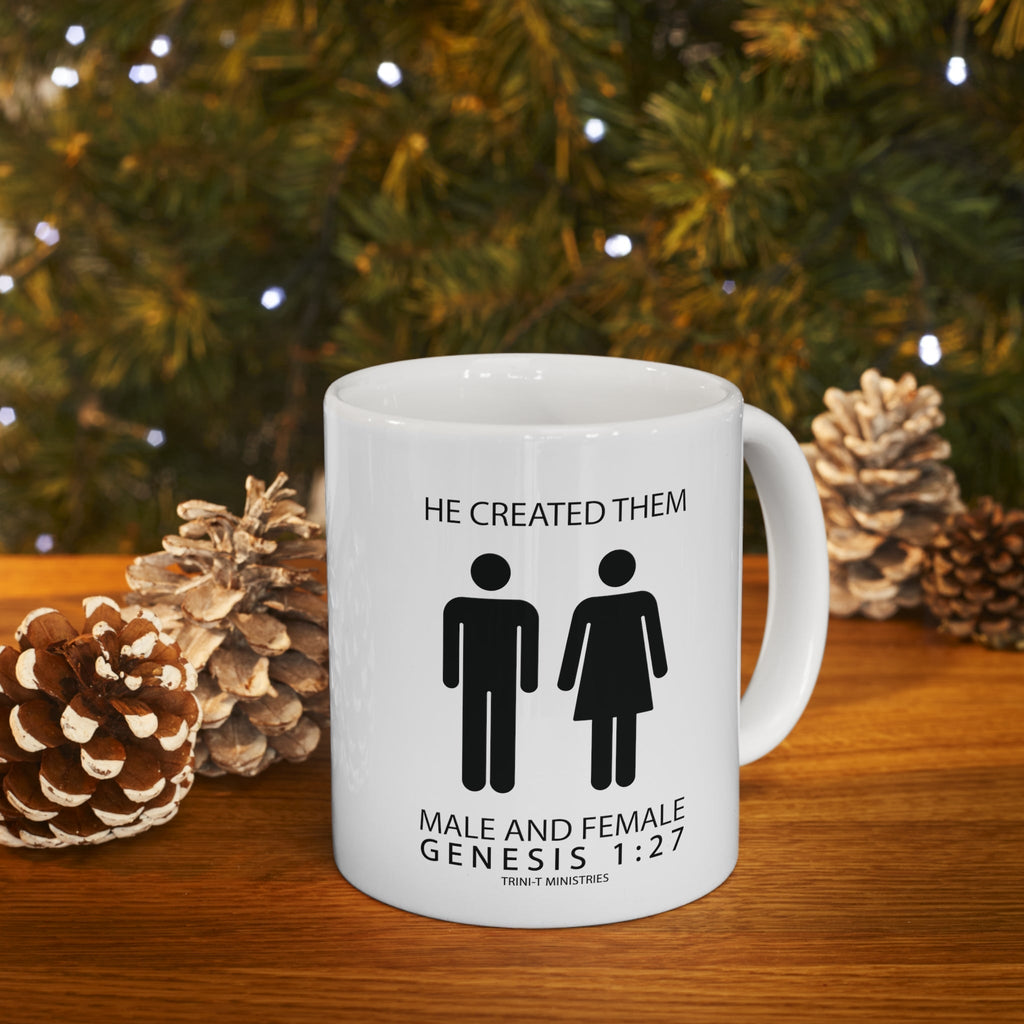 Male and Female - Mug -  11oz -  Trini-T Ministries