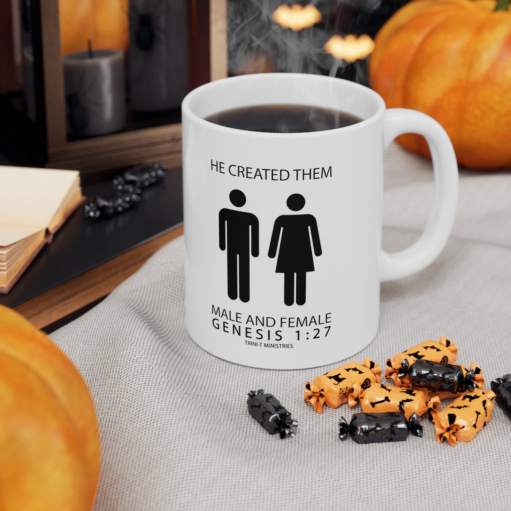 Male and Female - Mug -  11oz -  Trini-T Ministries