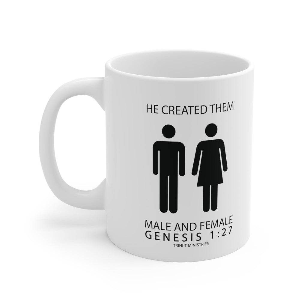 Male and Female - Mug -  11oz -  Trini-T Ministries