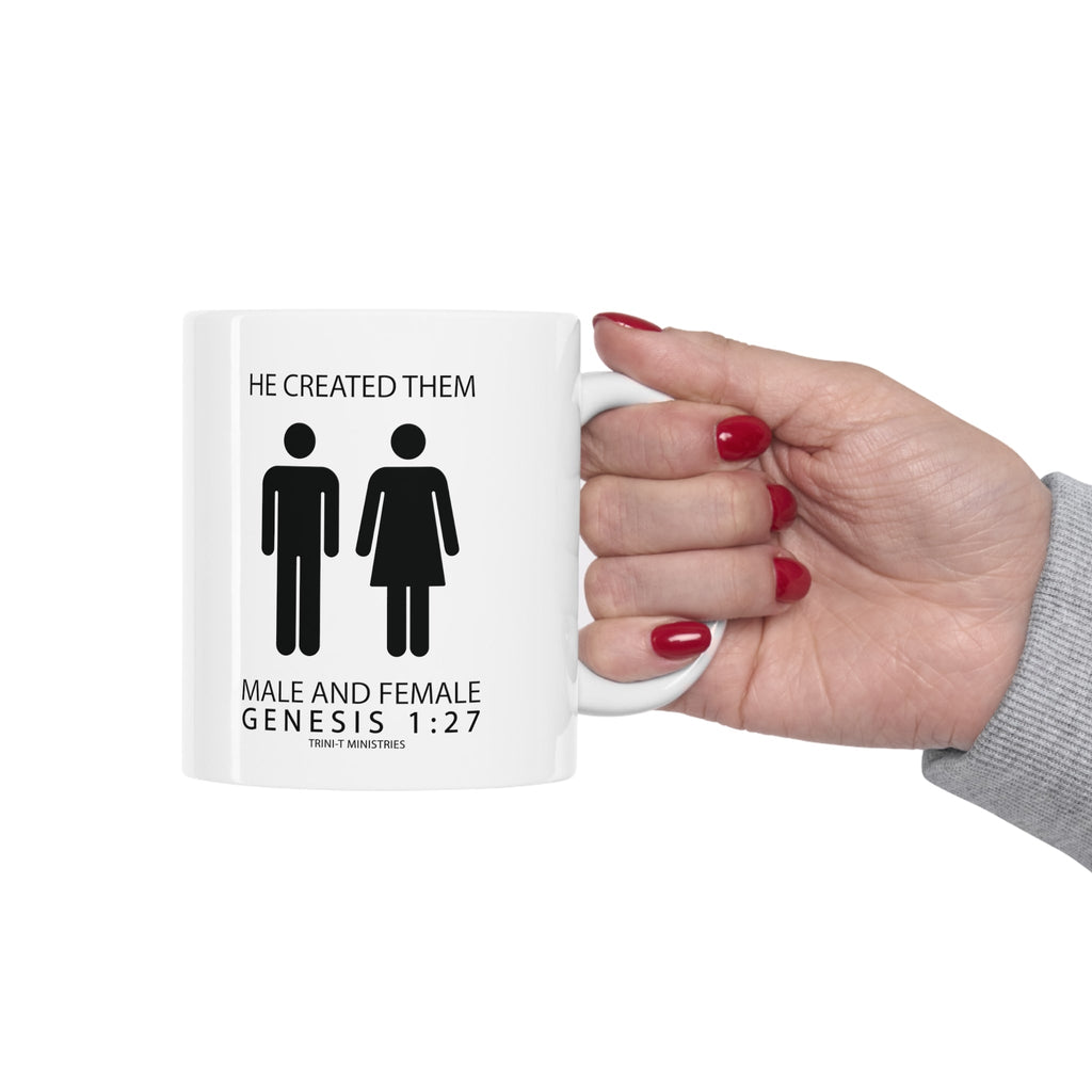 Male and Female - Mug -  11oz -  Trini-T Ministries