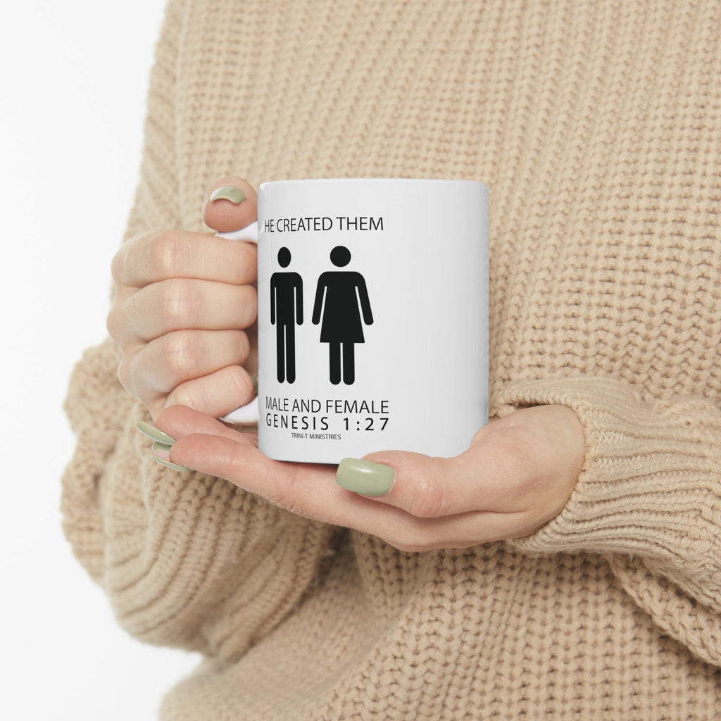 Male and Female - Mug -  11oz -  Trini-T Ministries