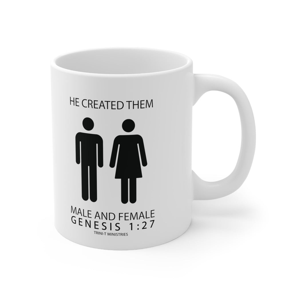 Male and Female - Mug -  11oz -  Trini-T Ministries