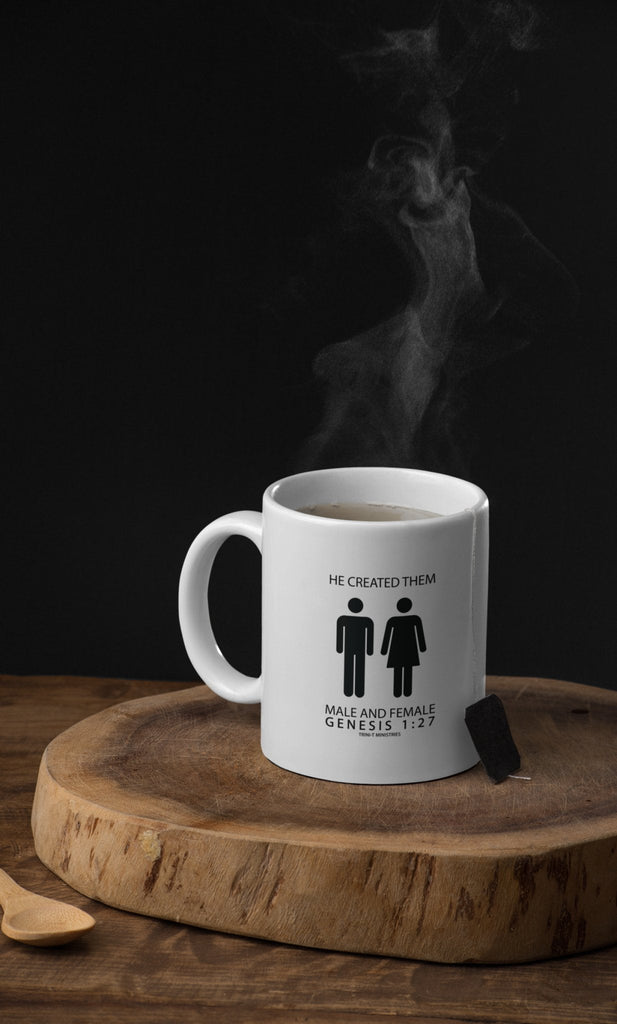 Male and Female - Mug -  11oz -  Trini-T Ministries