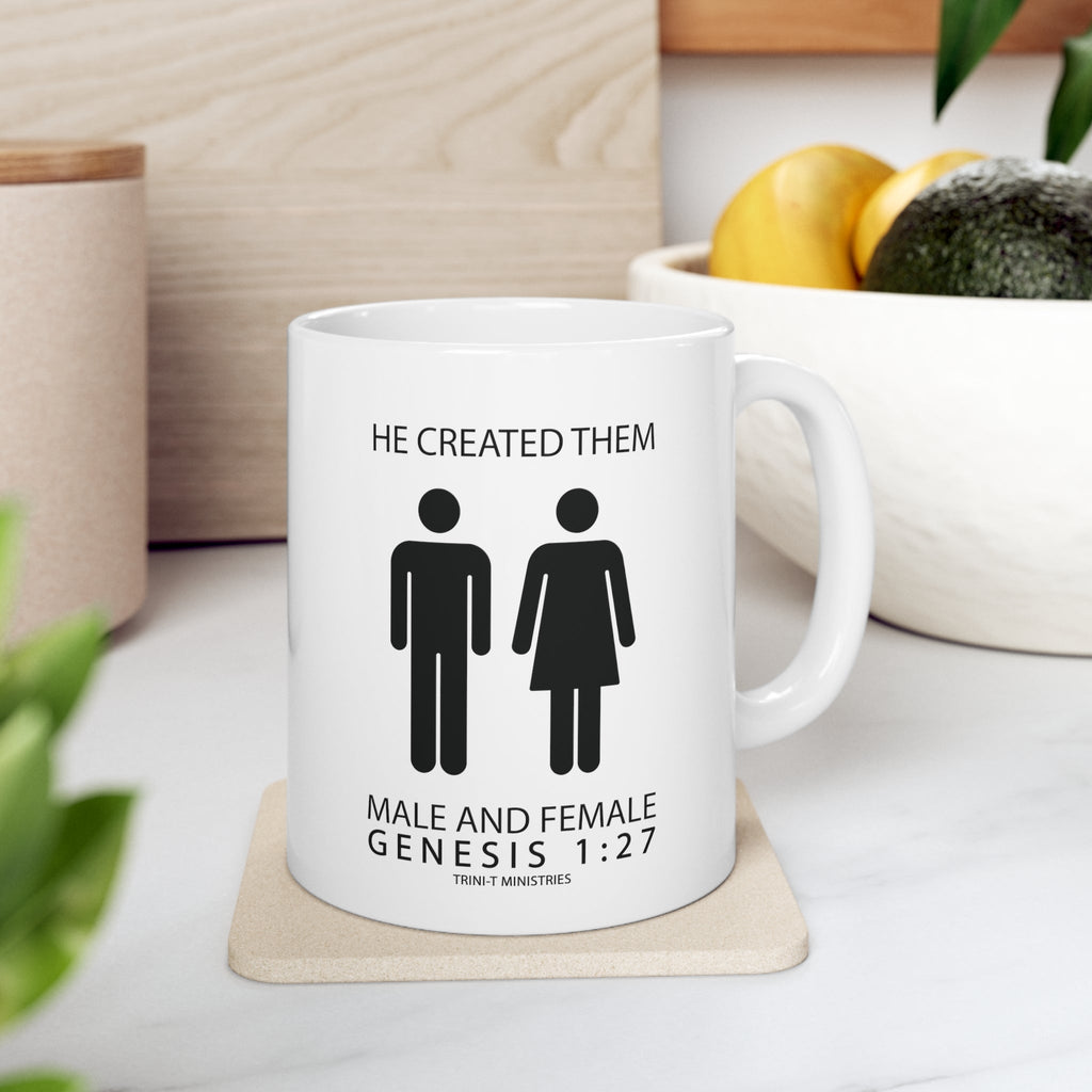 Male and Female - Mug -  11oz -  Trini-T Ministries