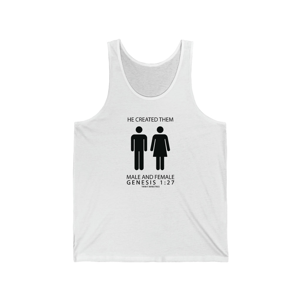 Male and Female - Tank -  XS / Navy, S / Navy, M / Navy, L / Navy, XL / Navy, 2XL / Navy, XS / Black, XS / White, S / Black, S / White -  Trini-T Ministries