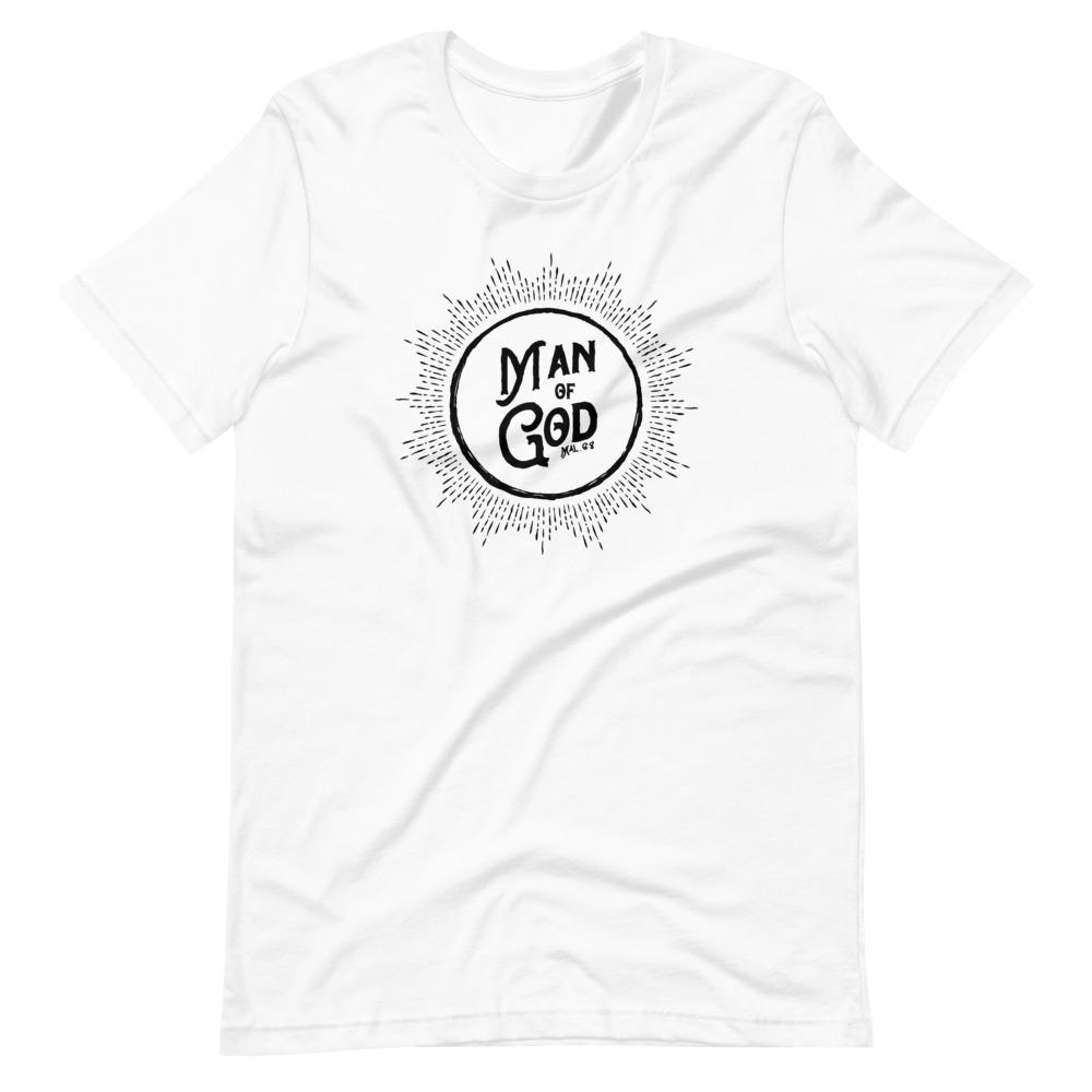 Man of God - Men’s T -  White / XS, White / S, White / M, White / L, White / XL, White / 2XL, White / 3XL, Black / XS, Black / S, Black / M -  Trini-T Ministries