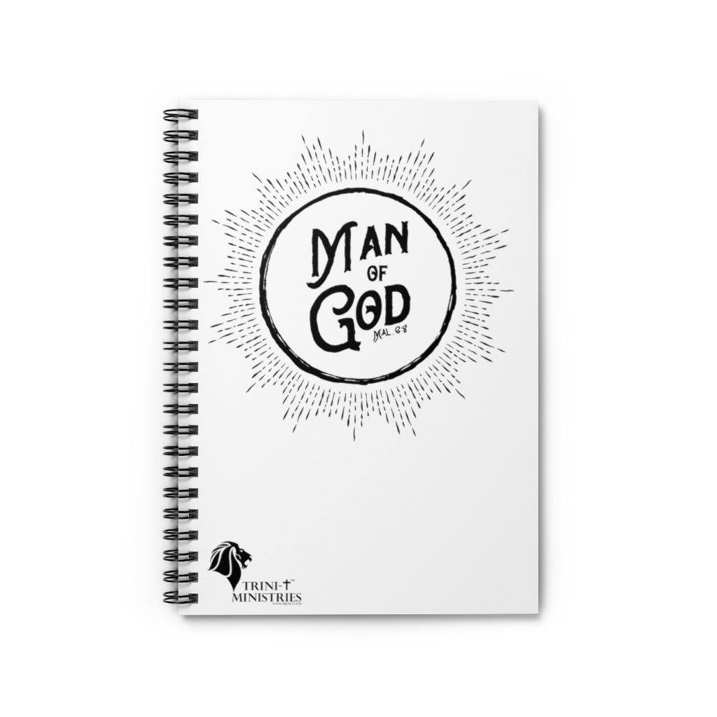 Man of God - Notebook *USA Only* -  Spiral Notebook -  Trini-T Ministries