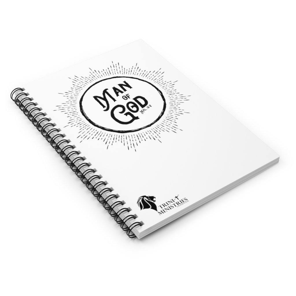 Man of God - Notebook *USA Only* -  Spiral Notebook -  Trini-T Ministries