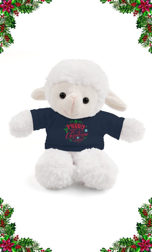 Merry Christmas - Plushie -  Navy / Sheep / 8", Ash / Bear / 8", Ash / Bunny / 8", Ash / Jaguar / 8", Ash / Lion / 8", Ash / Panda / 8", Ash / Sheep / 8", Forest Green / Bear / 8", Forest Green / Bunny / 8", Forest Green / Jaguar / 8" -  Trini-T Ministries