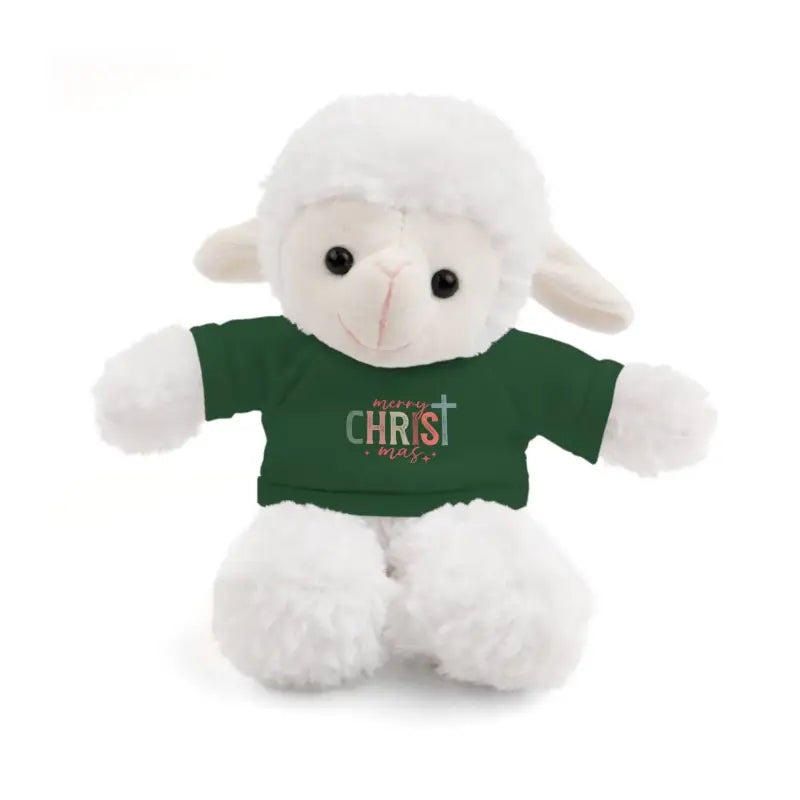 Merry CHRISTmas Plushie - Lamb Lion Bear - Forest Green / Sheep / 8’’ - Accessories